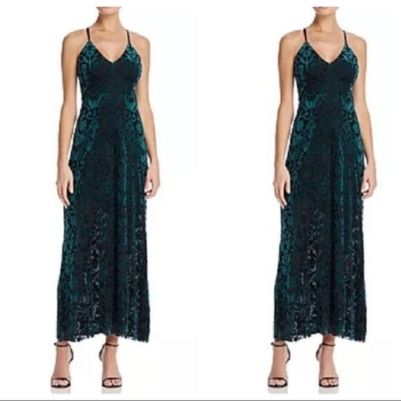 AGUA Dresses & Skirts - AQUA Velvet Burnout Maxi Dress